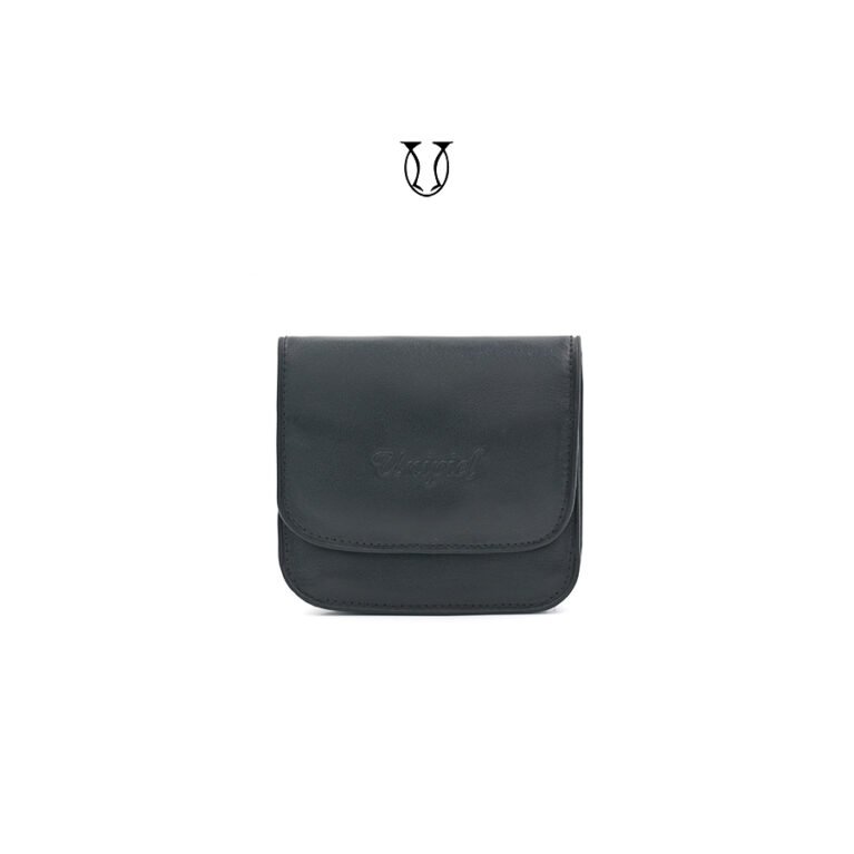 MDC01522001 Monedero de cuero vacuno color negro
