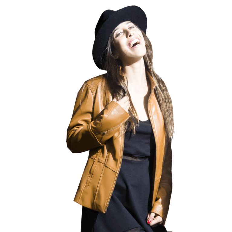 Casaca md Yudith cuero guante ovino CSD028/ Natural