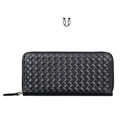 BID04822001 Billetera de cuero vacuno Negro