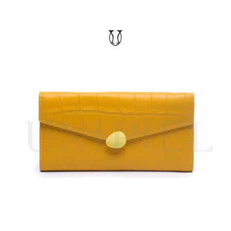 BID05923170 Billetera cuero de res con tarjetero Amarillo