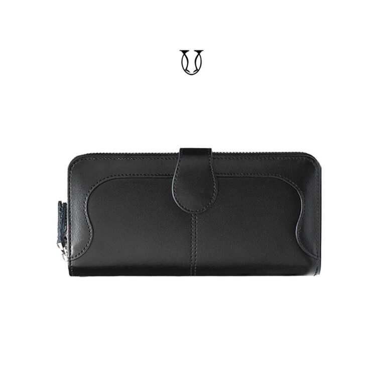 BID05322001 Billetera de cuero vacuno Negro