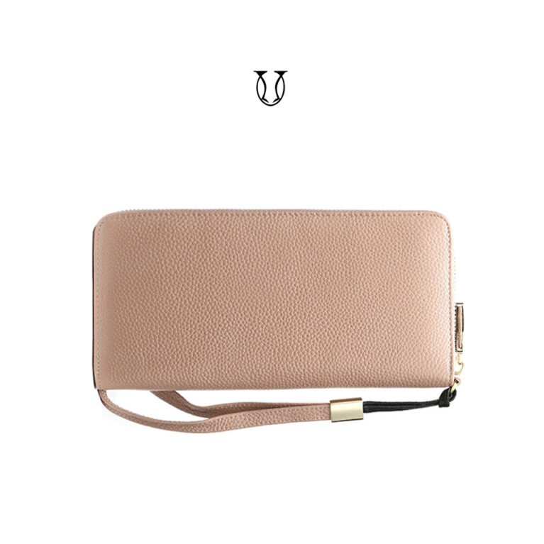 BID05422009 Billetera de cuero vacuno Rosado