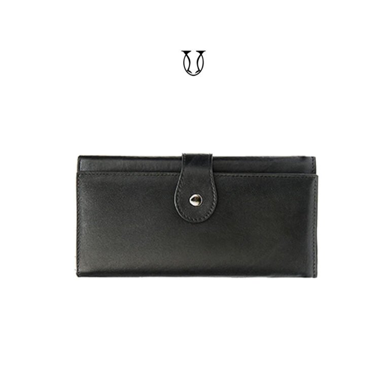 BID05022001 Billetera de cuero vacuno Negro