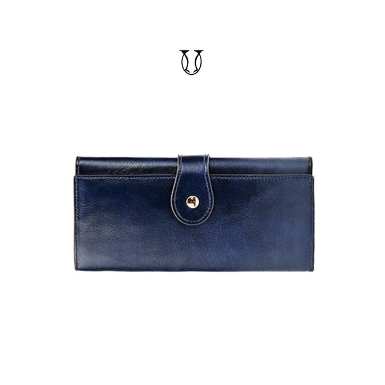 BID05022006 Billetera de cuero vacuno Azul