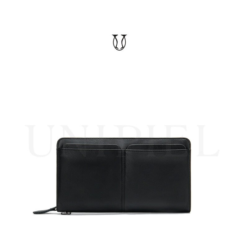 BIC11022001 Neceser Billetera de cuero vacuno color negro