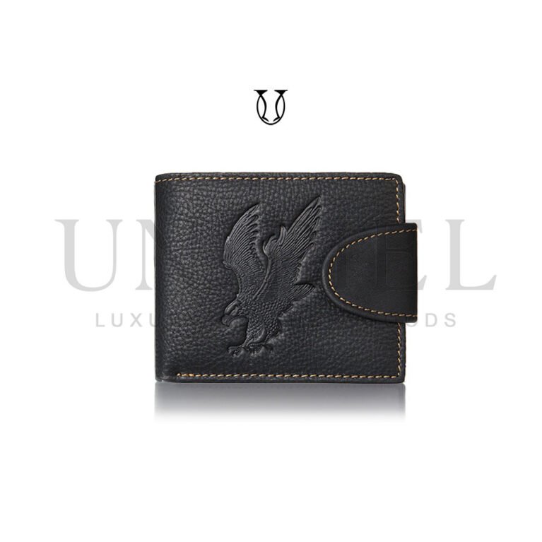 BIC09422001 Billetera cuero de res con tarjetero negro