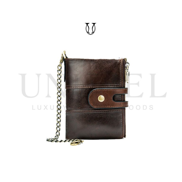 BIC10322002 Billetera cuero de res con tarjetero moro