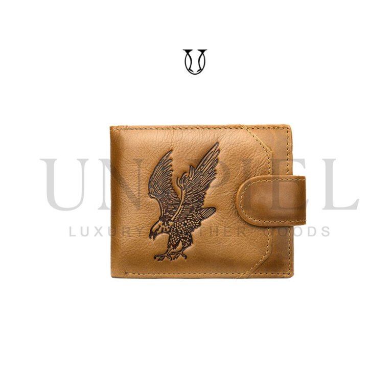 BIC08922005 Billetera cuero de res con tarjetero Natural