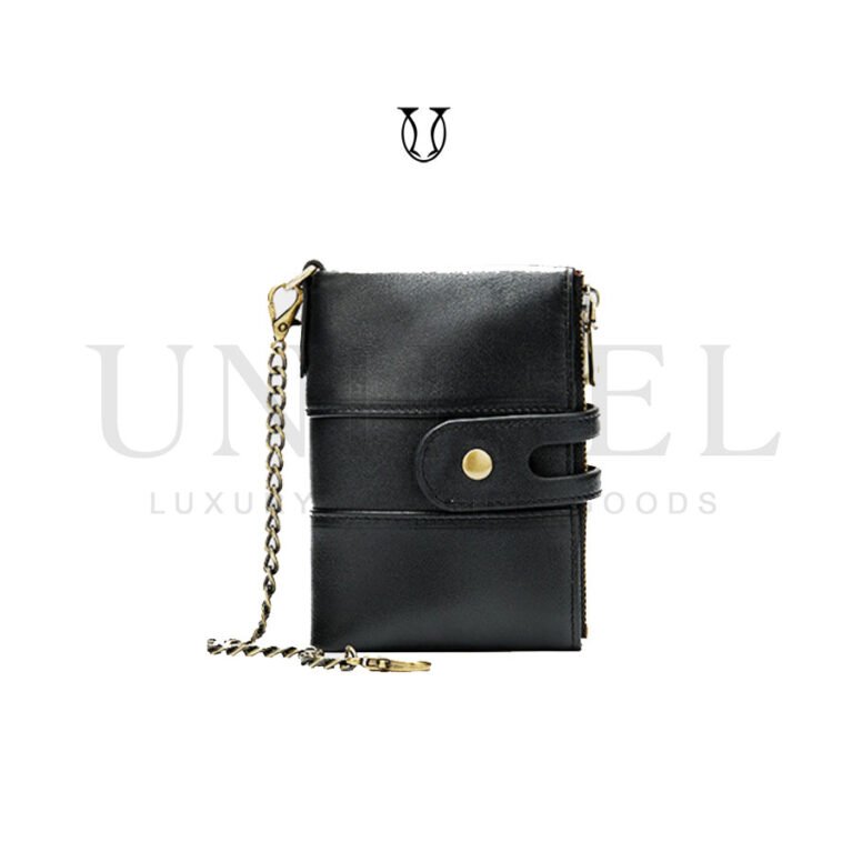 BIC10322001 Billetera cuero de res con tarjetero negro