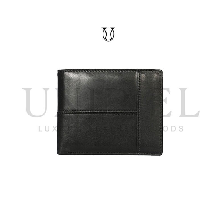 BIC07222001 Billetera cuero de res con tarjetero negro