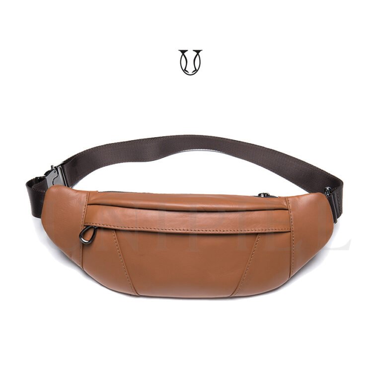 CNG02722005 Canguro riñonera de cuero vacuno Natural