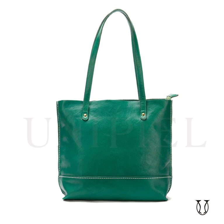 CRD12722014 Cartera bolso de cuero vacuno Verde