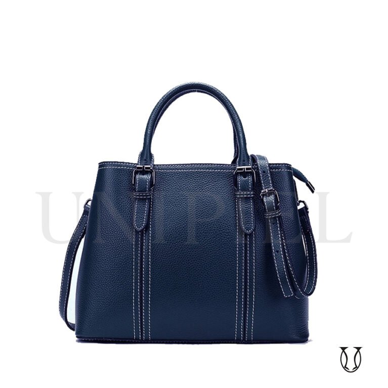 CRD07922006 Cartera de cuero vacuno Azul