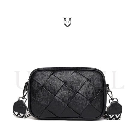 CRD19722001 Cartera de cuero vacuno Negro