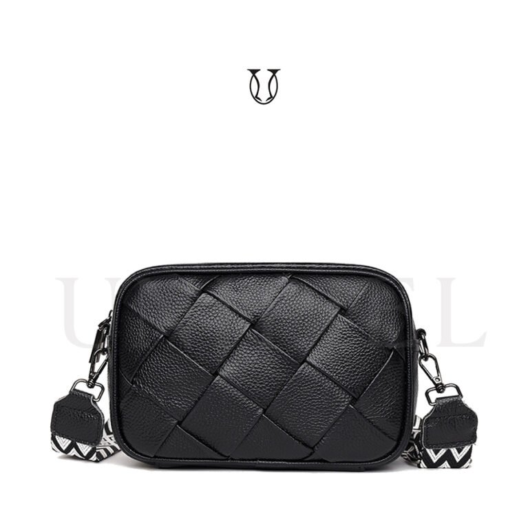 CRD19722001 Cartera de cuero vacuno Negro