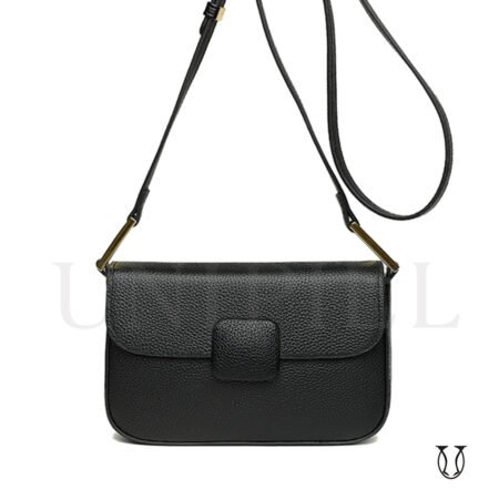 CRD19822001 Cartera de cuero vacuno Negro