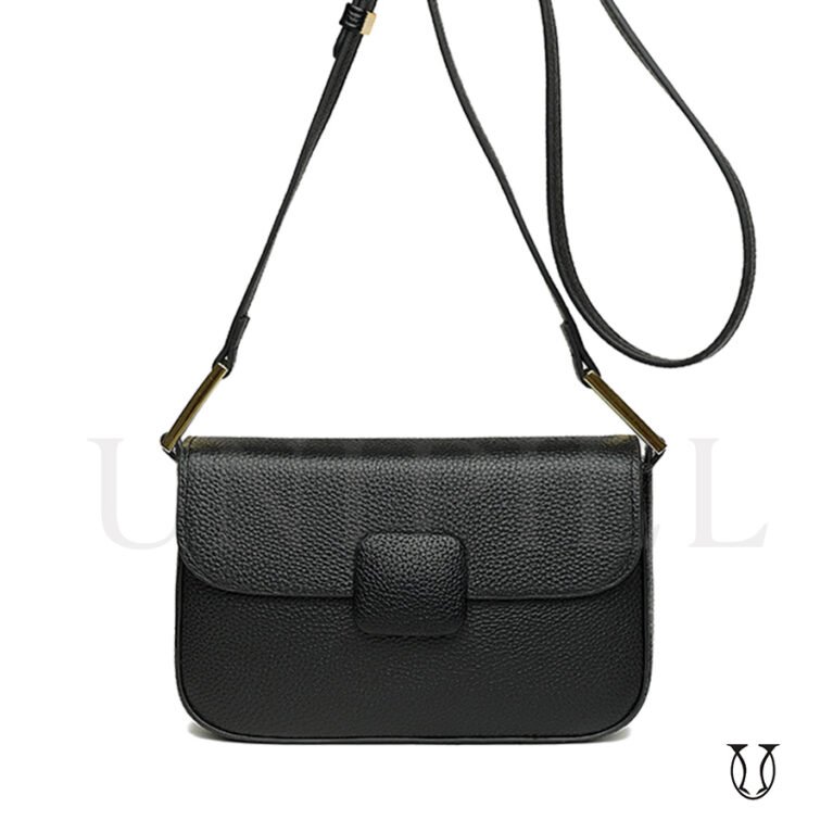 CRD19822001 Cartera de cuero vacuno Negro