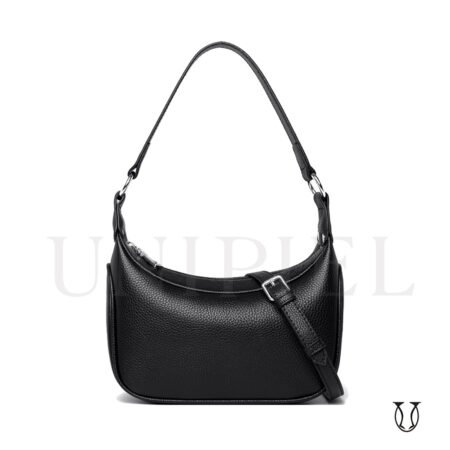 CRD20022001 Cartera de cuero vacuno Negro