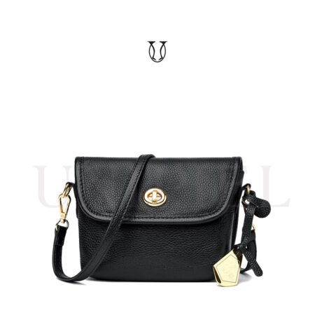 CRD20122001 Cartera de cuero vacuno Negro