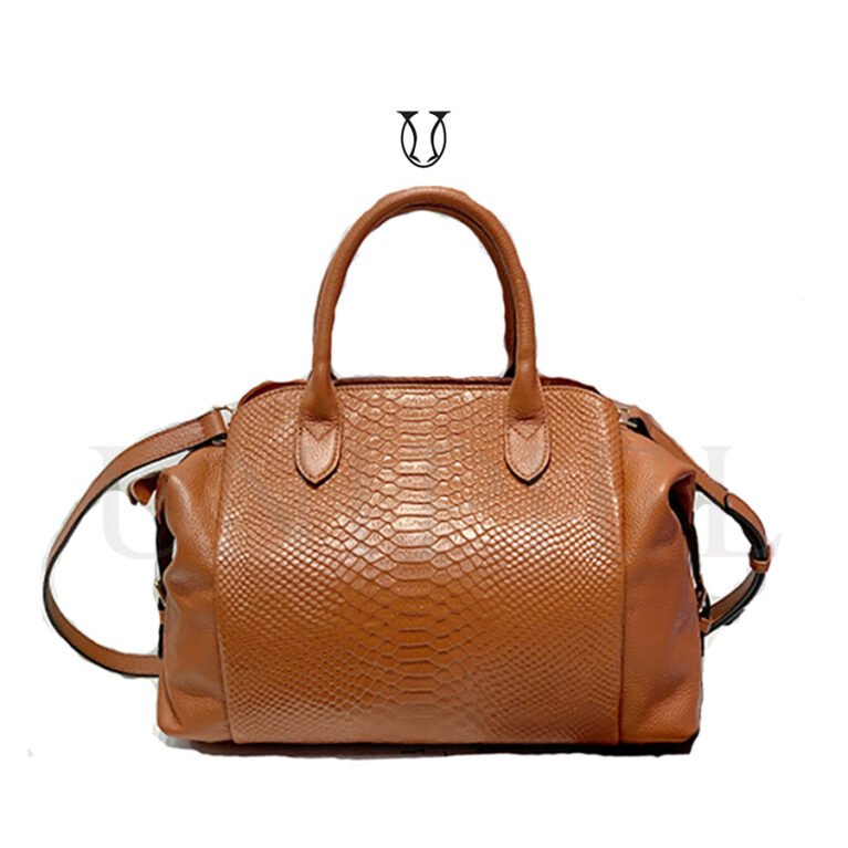 CRD21922060 Cartera de cuero vacuno Caramelo