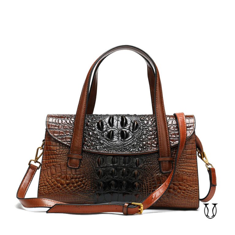 CRD07222030 Cartera de cuero vacuno Marron