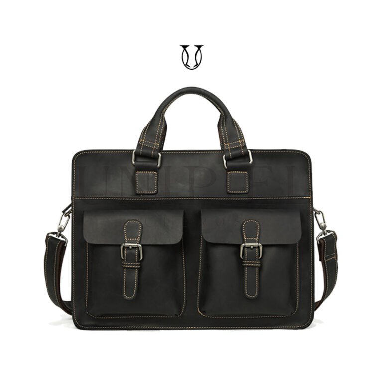 MNU02522001 Maletin cuero guante res Negro