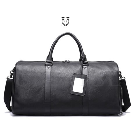 MNU04722001 Maleta de viaje en Cuero guante de res Negro