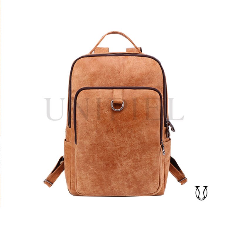 MHU 02222032 Mochila de cuero vacuno Natural jaspeado