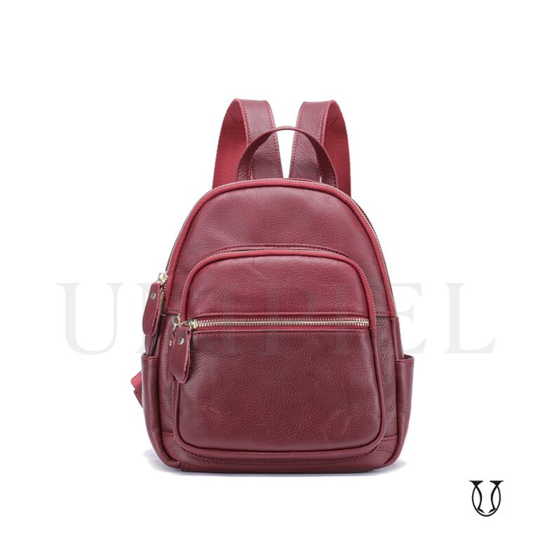 MHU 10322010 Mochila de cuero vacuno Rojo