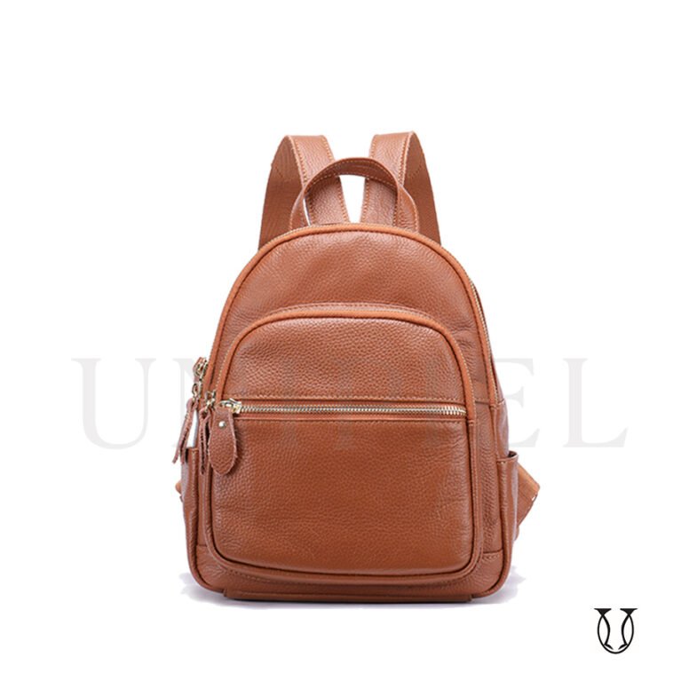 MHU 10322060 Mochila de cuero vacuno Caramelo