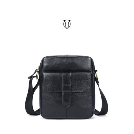 MRU05122001 Morral de cuero vacuno Negro