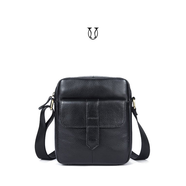 MRU05122001 Morral de cuero vacuno Negro