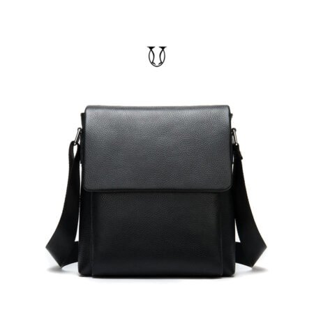 MRU05722001 Morral de cuero vacuno Negro