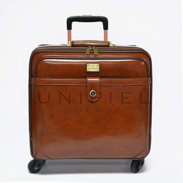 MLTH-5-2 Maleta de viaje con ruedas cuero guante de res apache