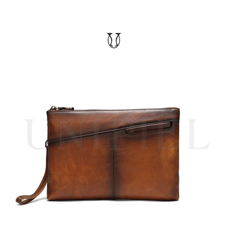 NEC01722003 Neceser de cuero vacuno color marrón