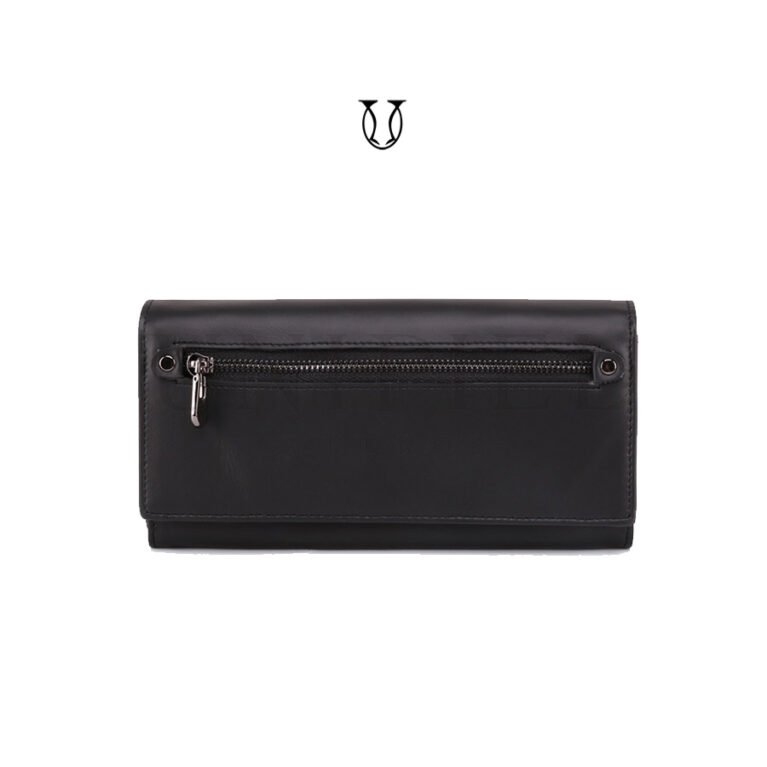 BID03322001 Billetera de cuero vacuno Negro