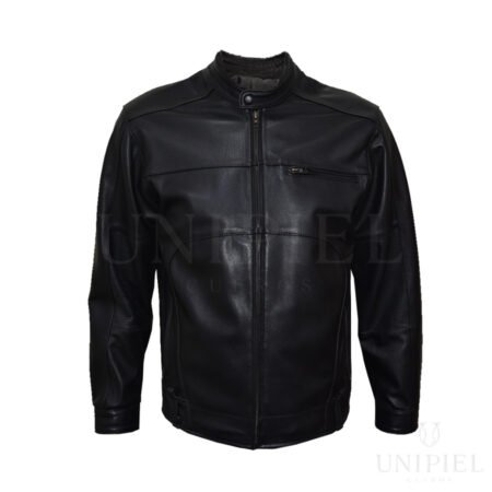 Casaca md Milano cuero guante ovino CSC022/ Negro