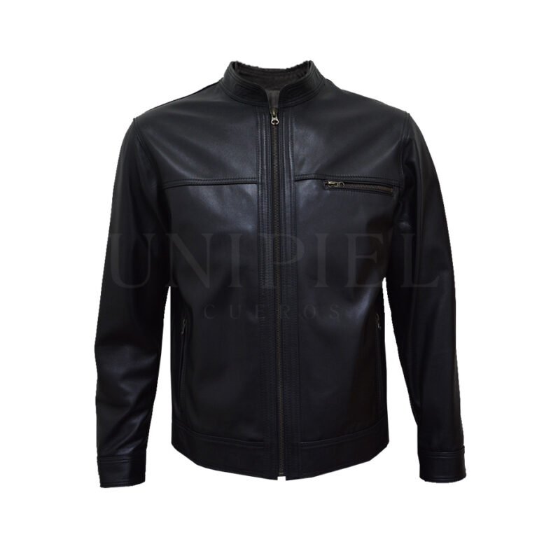 Casaca md cuello neru cuero guante ovino CSC004/ Negro