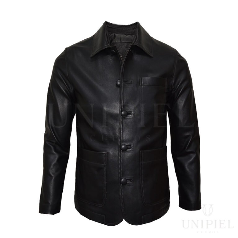 Saco de vestir md parch cuero guante ovino CSC002/ Negro