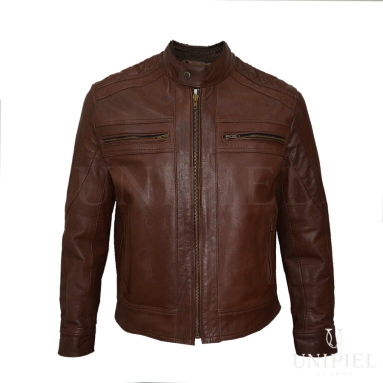 Casaca md Paqui cuero napa res CSC033/ Marrón