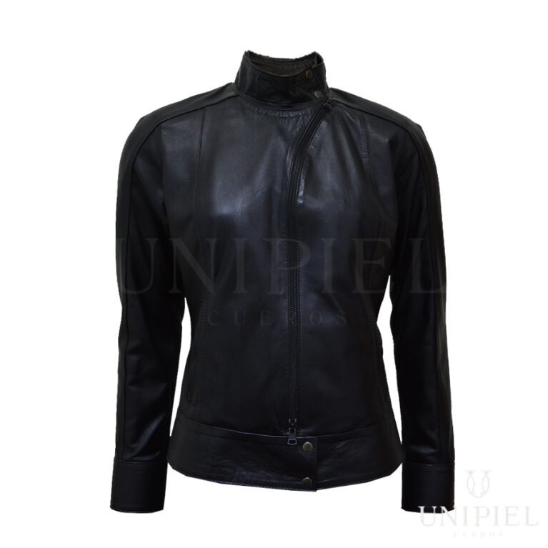Casaca md cierre cuero guante vacuno CSD014/ Negro