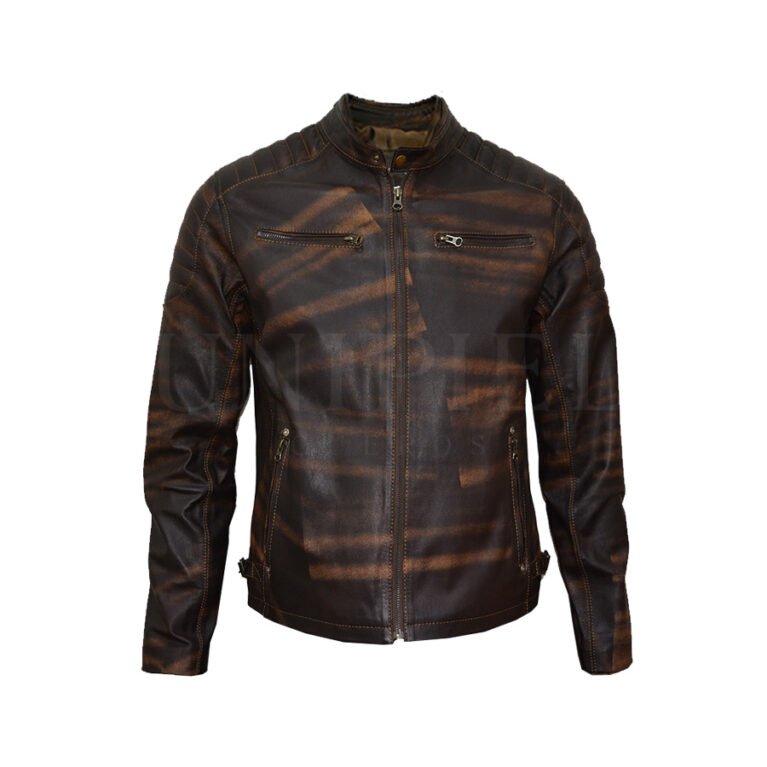 Casaca md Anthony cuero guante ovino CSC013/ Moro jaspeado