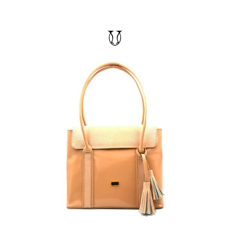 CAT-6-3 Cartera de cuero vacuno Nude