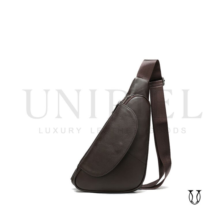 MHU03522002 Mochila Canguro de cuero vacuno moro