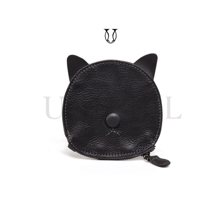 MDU01122001 Monedero de cuero vacuno color Negro