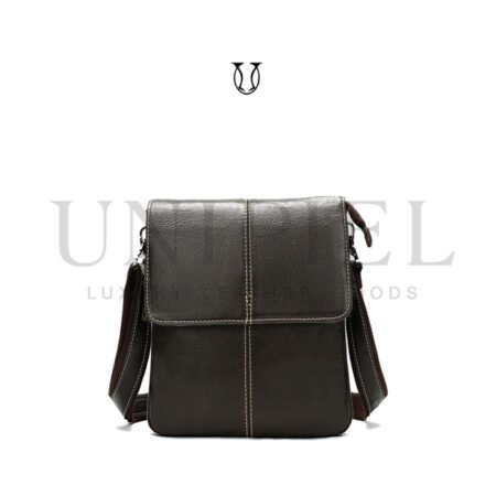 MRU09322002 Morral de cuero vacuno Moro