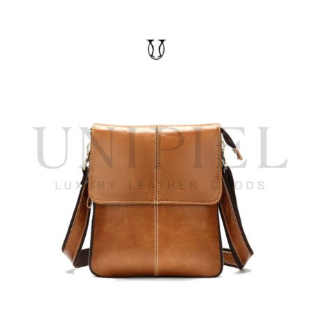 MRU09322003 Morral de cuero vacuno Natural