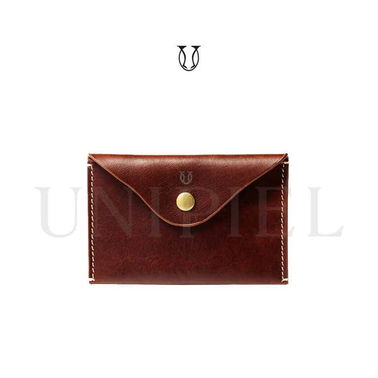 PDU04822060 Monedero tarjetero cuero vacuno Caramelo