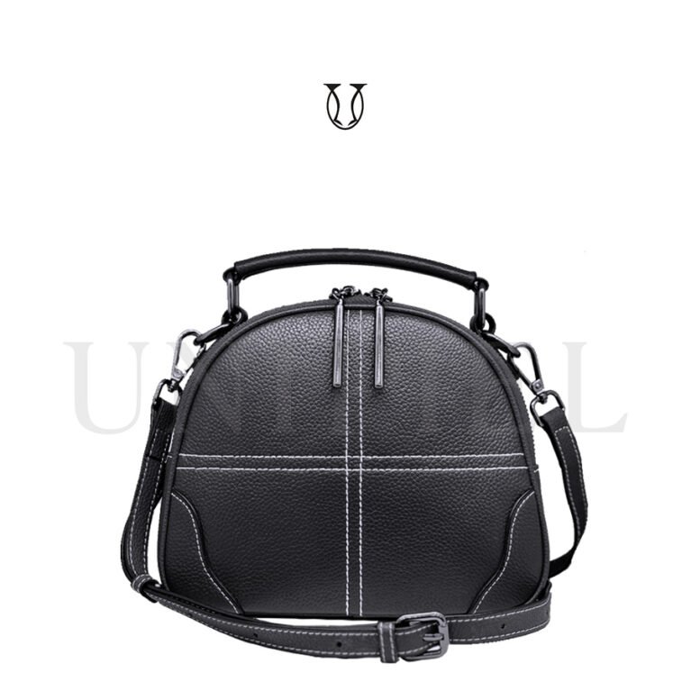 CRD24222001 Cartera de Cuero Vacuno Negro