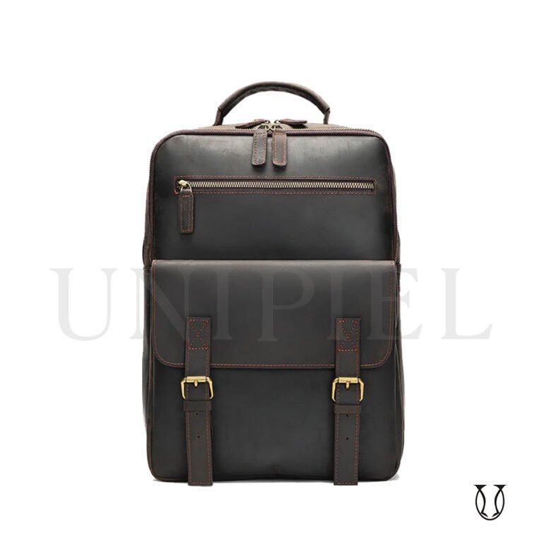 MHU11122002 Mochila de Cuero Vacuno Moro